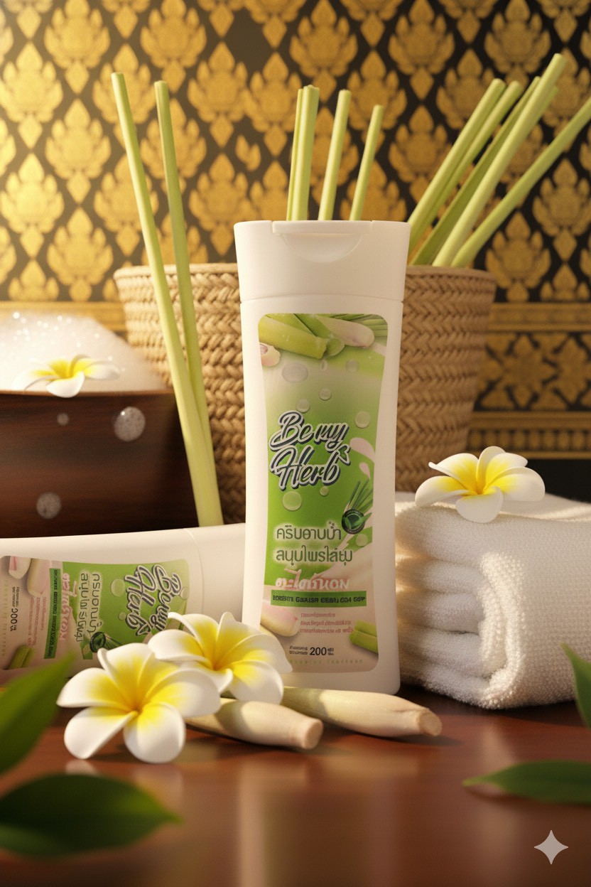 ครีมอาบน้ำตะไคร้สมุนไพร