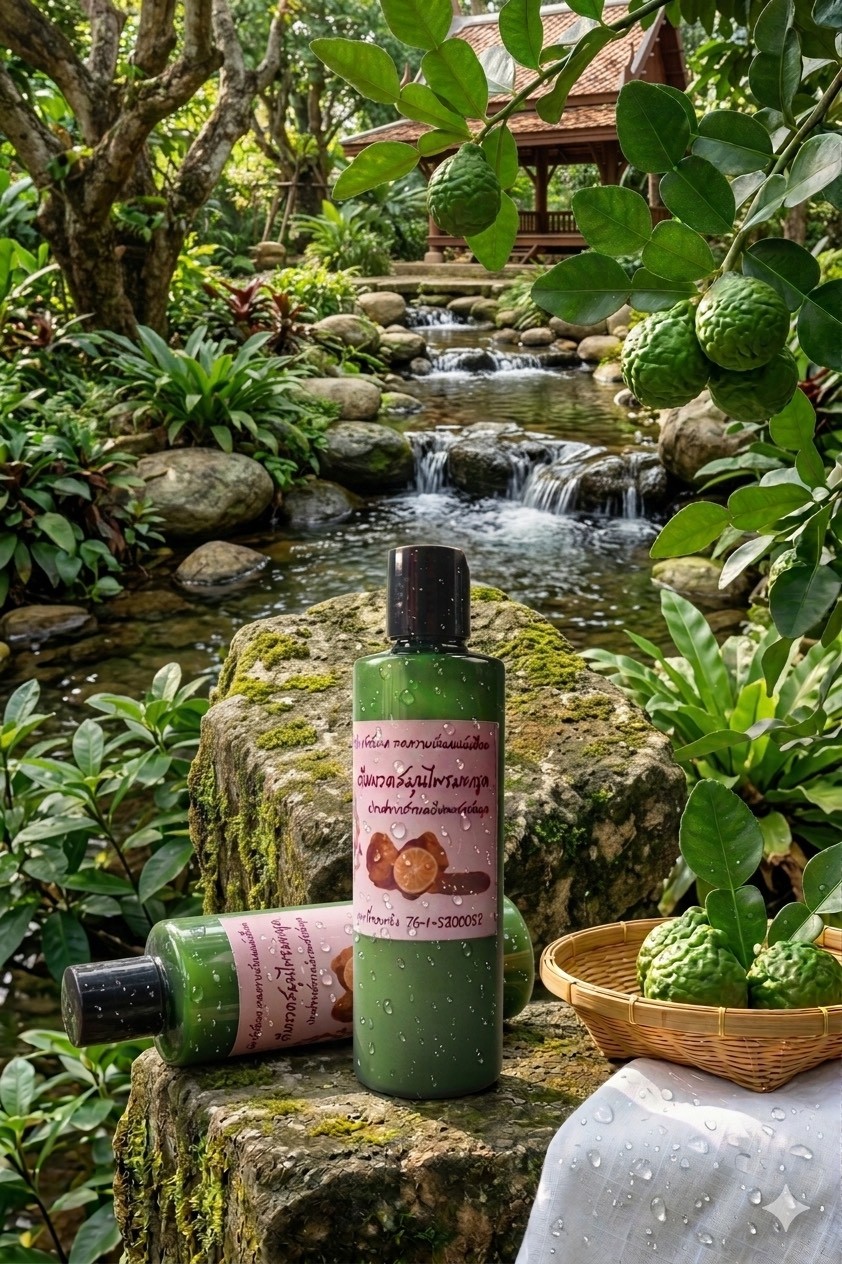 ครีมนวดผมมะกรูดสมุนไพร