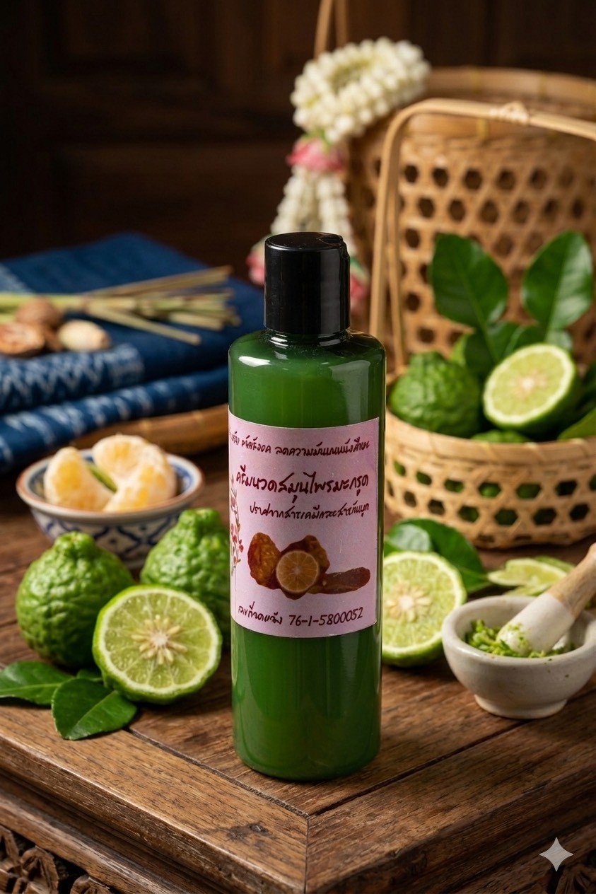 ครีมนวดผมสมุนไพรมะกรูด