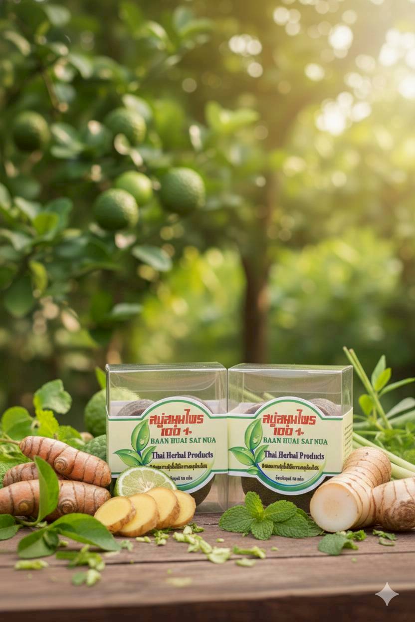 สบู่สมุนไพรสูตรหญ้าแฝก