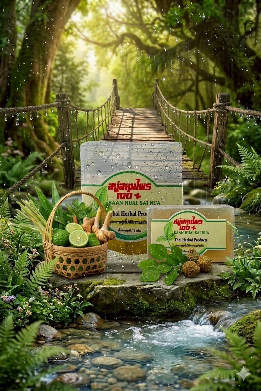 สบู่สมุนไพรสูตรหญ้าแฝก